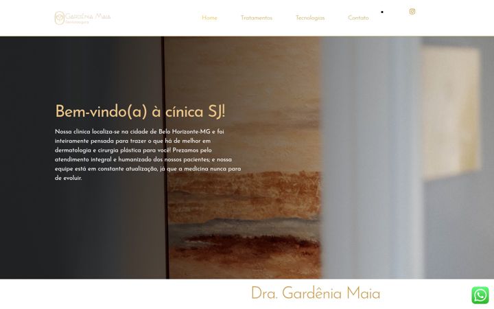 Screenshot of gardeniamaiadermatologista.com