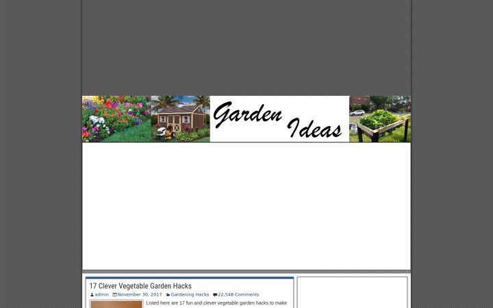 Screenshot of gardenideasworld.com