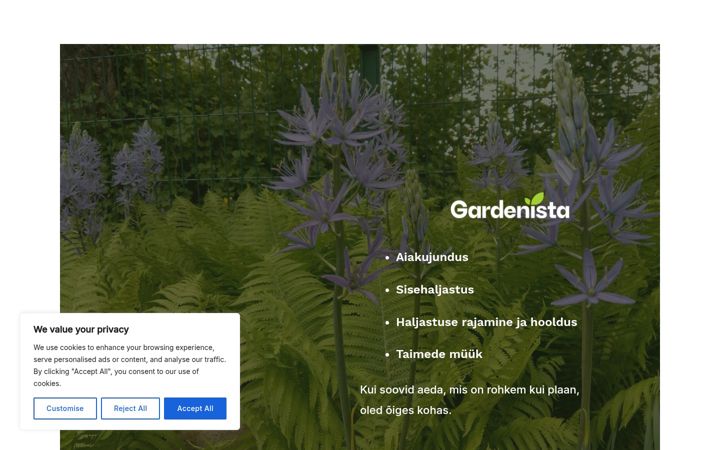 Screenshot of gardenista.ee