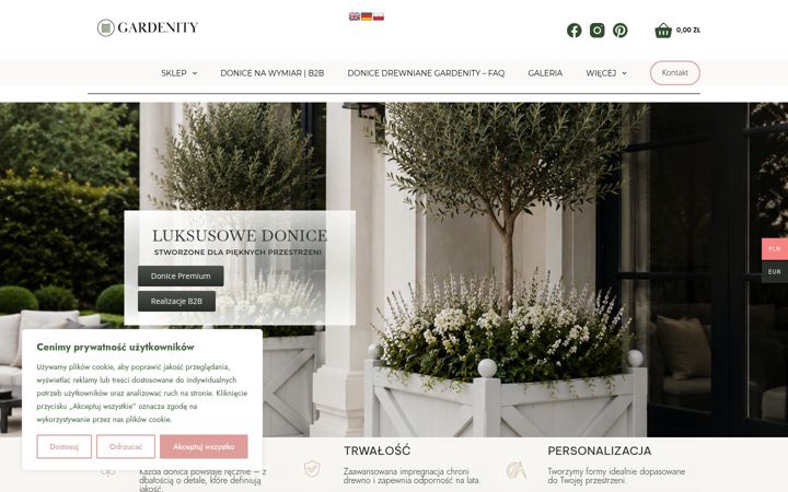 Screenshot of gardenity.pl