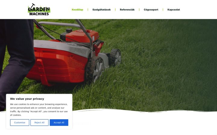 Screenshot of gardenmachines.hu