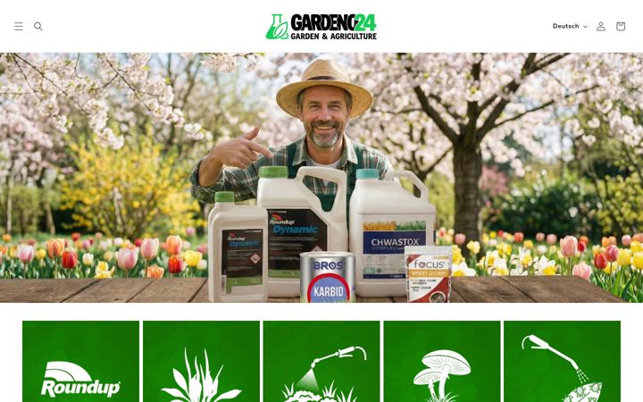 Screenshot of gardeno24.de