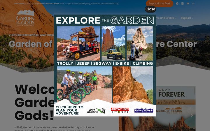 Screenshot of gardenofgods.com