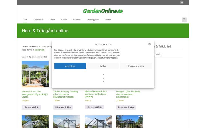 Screenshot of gardenonline.se