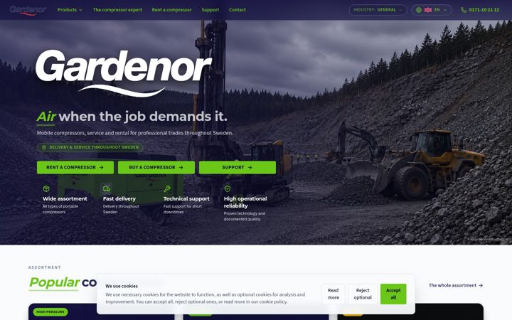Screenshot of gardenor.se