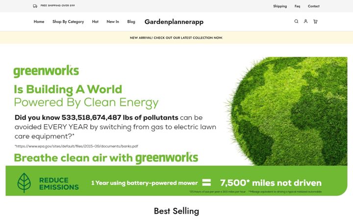 Screenshot of gardenplannerapp.co.uk