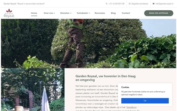 Screenshot of gardenroyaal.nl
