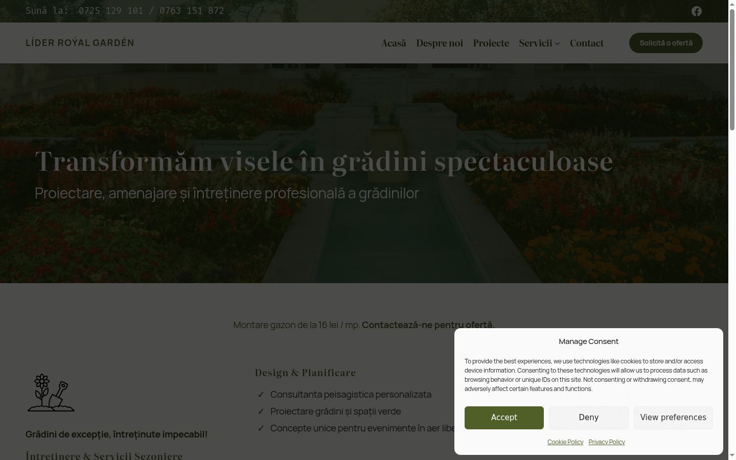 Screenshot van de toestemmingsbanner zoals getoond vóór enige interactie