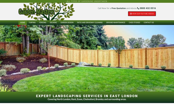 Screenshot of gardenserviceseastlondon.co.uk