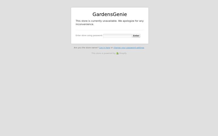 Screenshot of gardensgenie.com