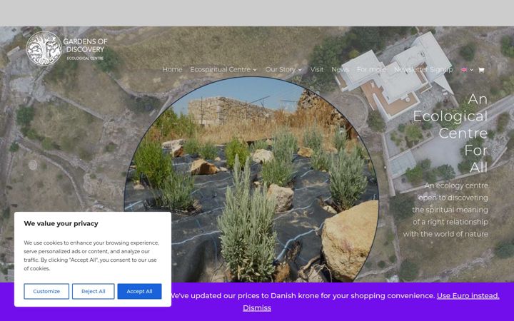 Screenshot of gardensofdiscovery.org