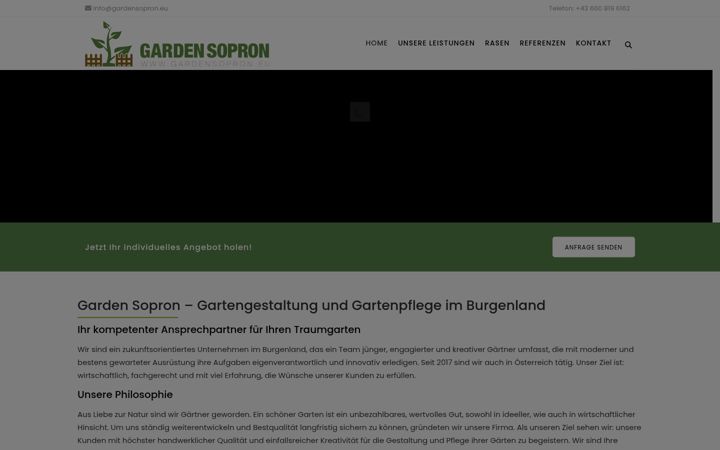 Screenshot of gardensopron.eu