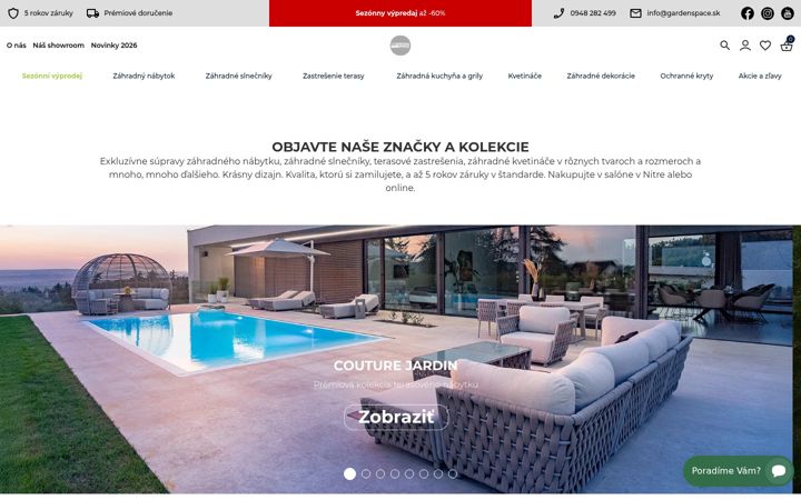 Screenshot of gardenspace.sk