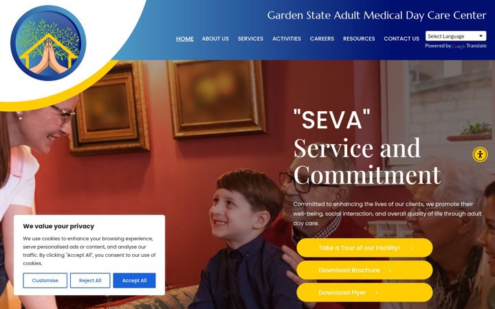 Screenshot of gardenstateamdcc.com