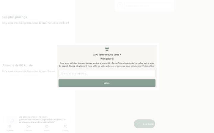 Screenshot of gardentrip.app