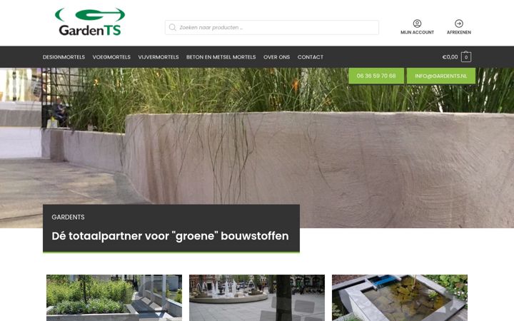 Screenshot of gardents.nl