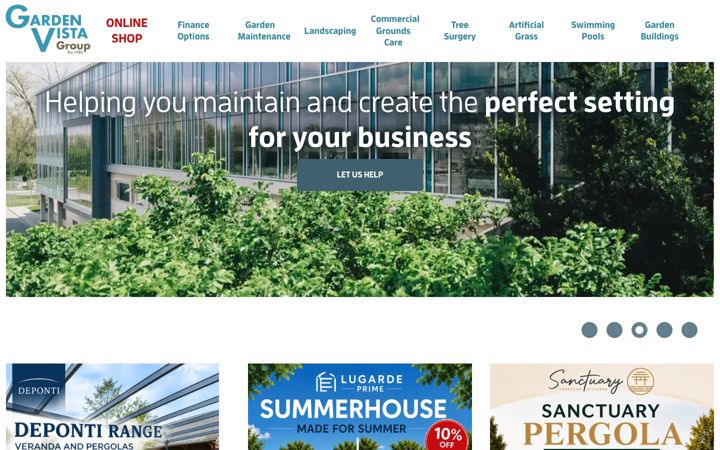 Screenshot of gardenvista.co.uk