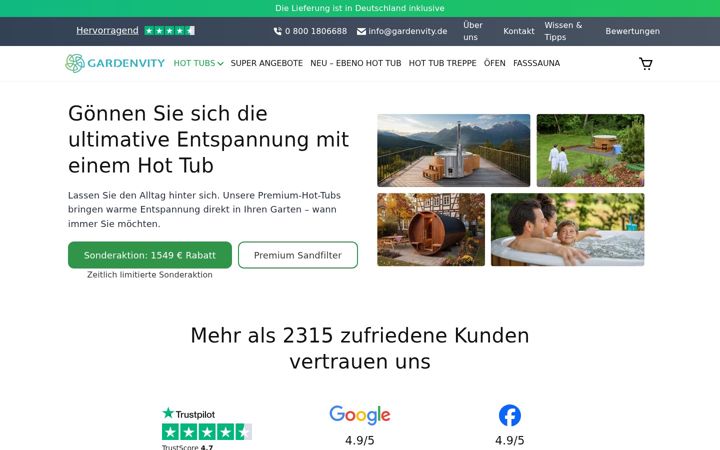 Screenshot of gardenvity.de