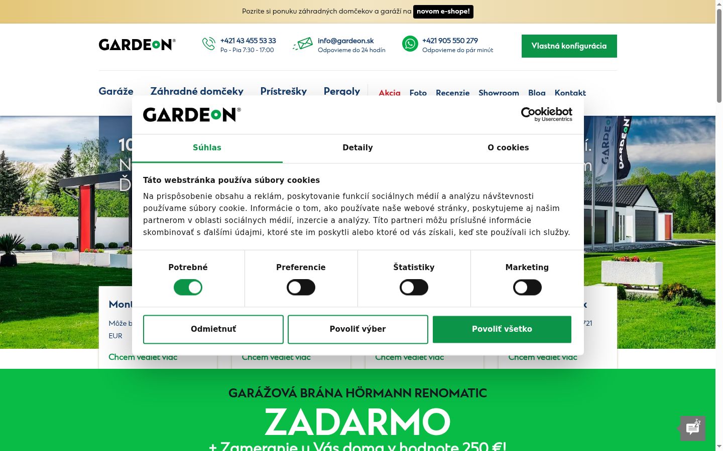 Zrzut ekranu banera zgody wyświetlanego przed jakąkolwiek interakcją