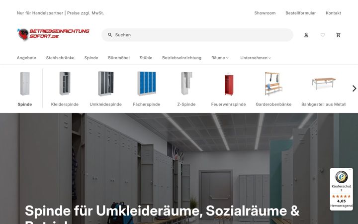 Screenshot of garderobenspind.at