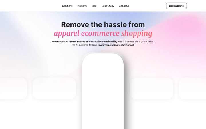 Screenshot of garderobo.ai
