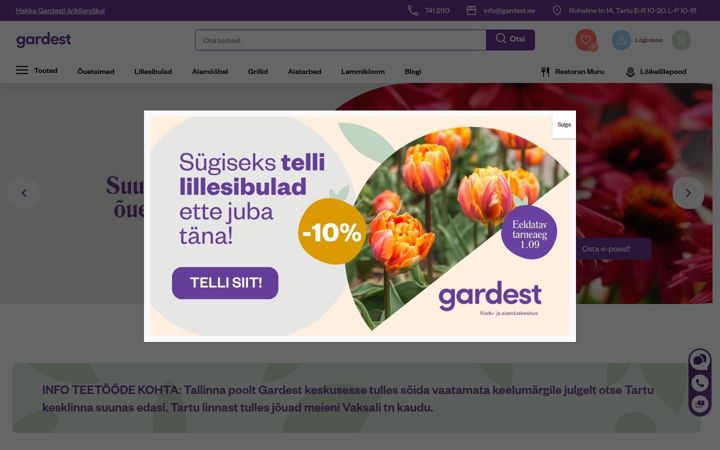 Screenshot of gardest.ee