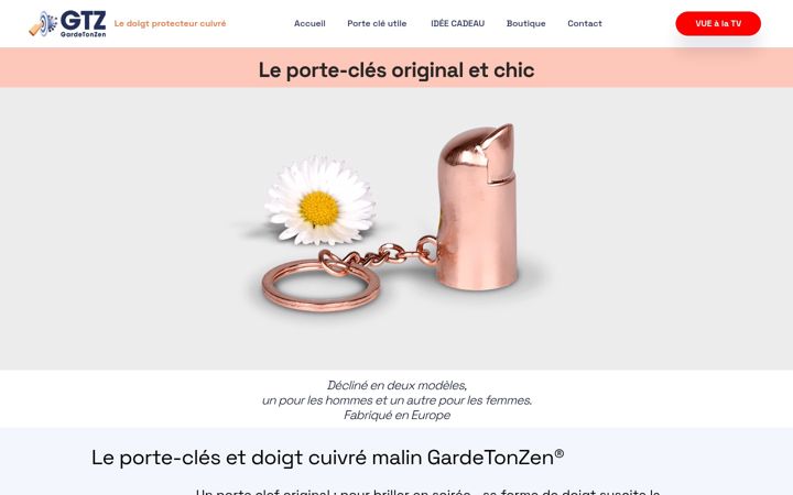 Screenshot of gardetonzen.fr