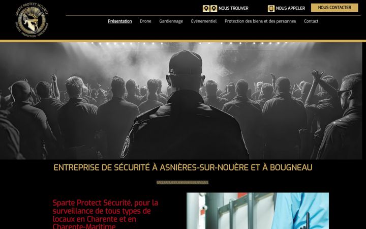 Screenshot of gardiennagesecuritecharente.fr