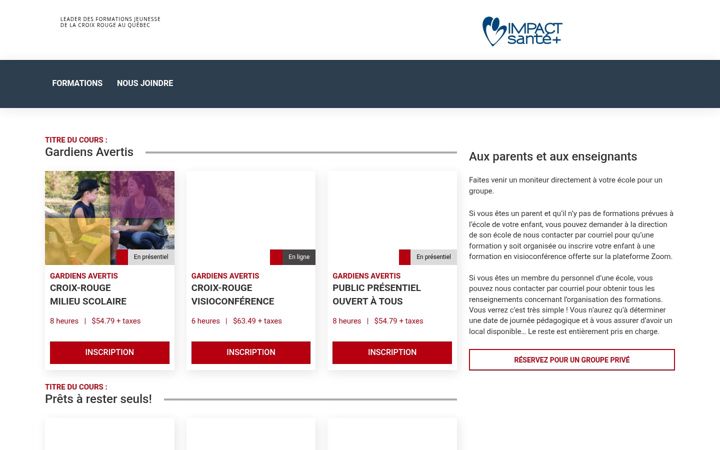 Screenshot of gardiensavertis.com