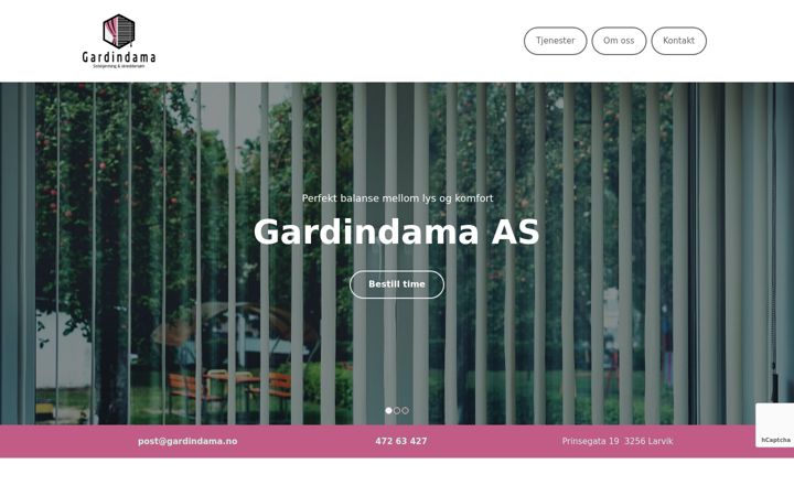 Capture d'écran de gardindama.no