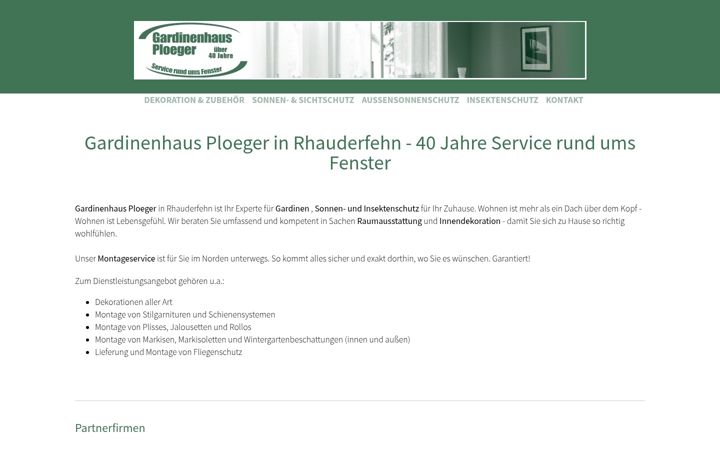 Screenshot of gardinenhaus-ploeger.de