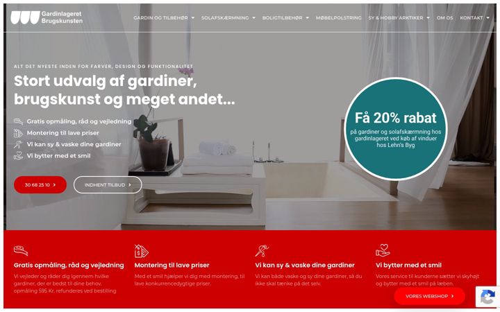 Screenshot of gardinlageret.eu