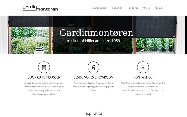 Screenshot of gardinmontoeren.dk