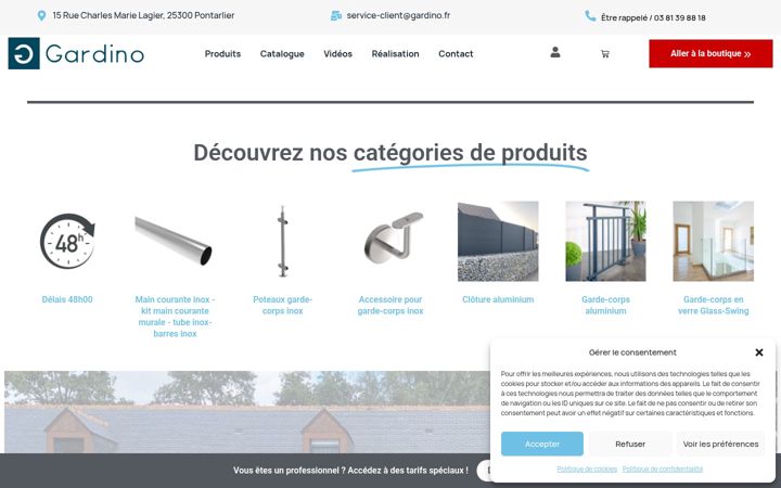 Screenshot of gardino.fr