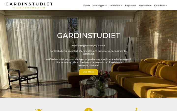 Screenshot of gardinstudiet.dk