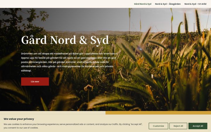 Screenshot of gardnordsyd.se