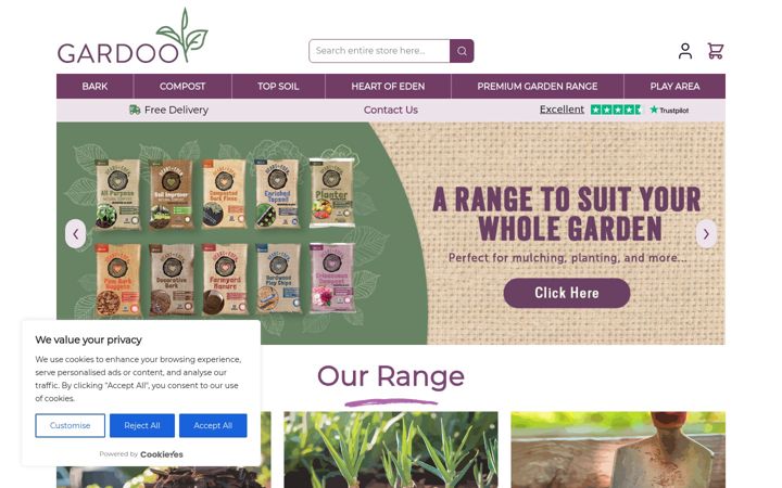 Screenshot of gardoo.co.uk