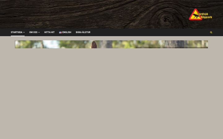 Screenshot of gardsjoalgpark.se