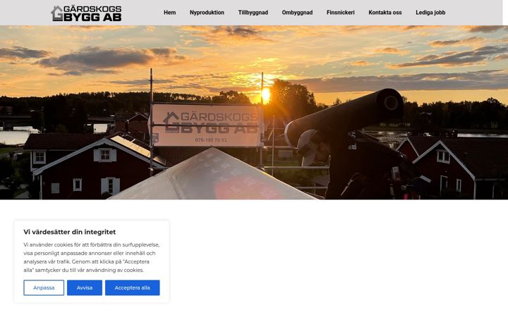 Screenshot of gardskogsbygg.se
