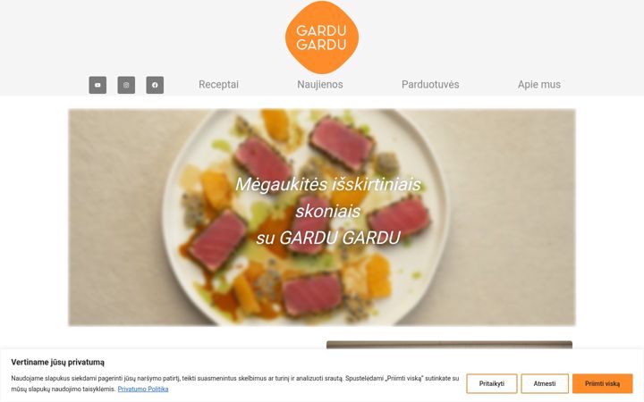 Screenshot of gardugardu.lt