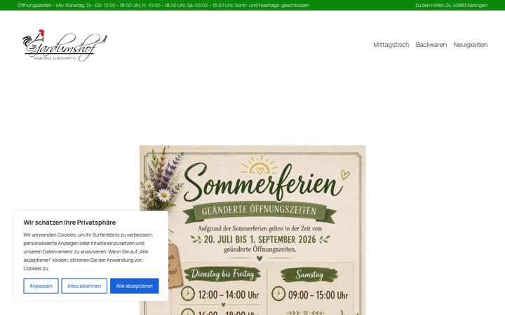 Screenshot of gardumshof.de