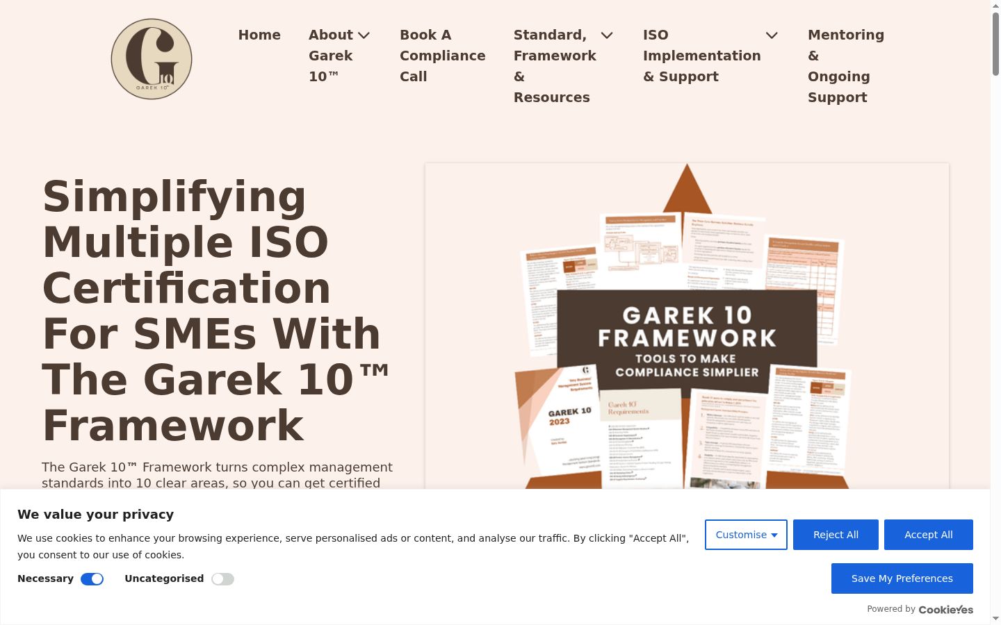 Screenshot tal-banner tal-kunsens muri qabel kwalunkwe interazzjoni
