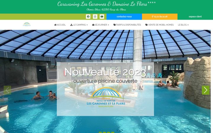 Screenshot of garennesfliers.com