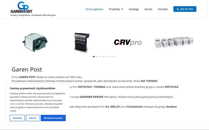 Screenshot of garenpost.com.pl