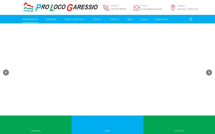 Captura de ecrã de garessio.net