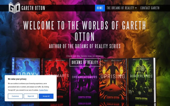 Screenshot of gareth-otton.com