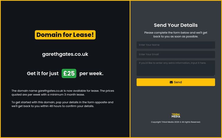 Screenshot of garethgates.co.uk
