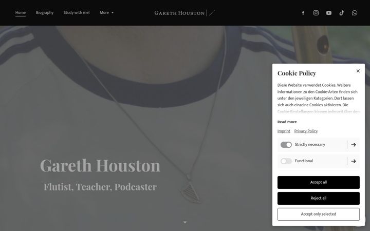 Screenshot of garethhouston.com