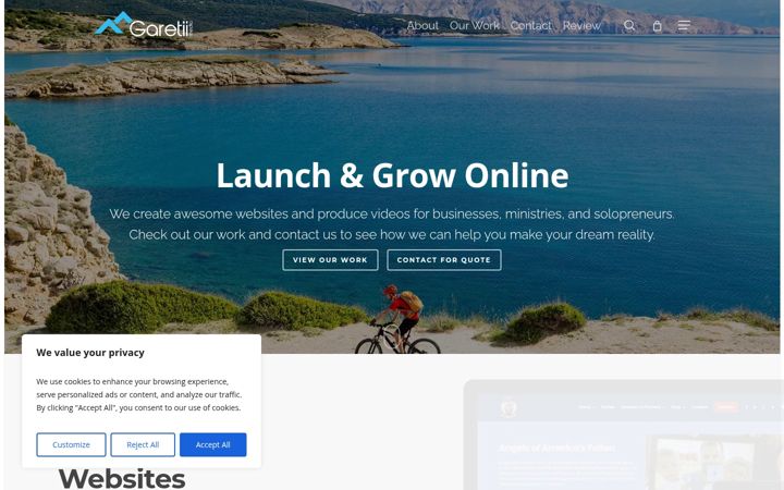 Screenshot of garetii.com