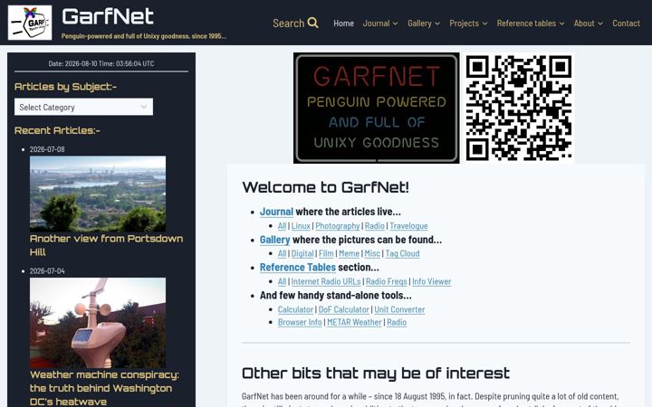 Screenshot of garfnet.org.uk